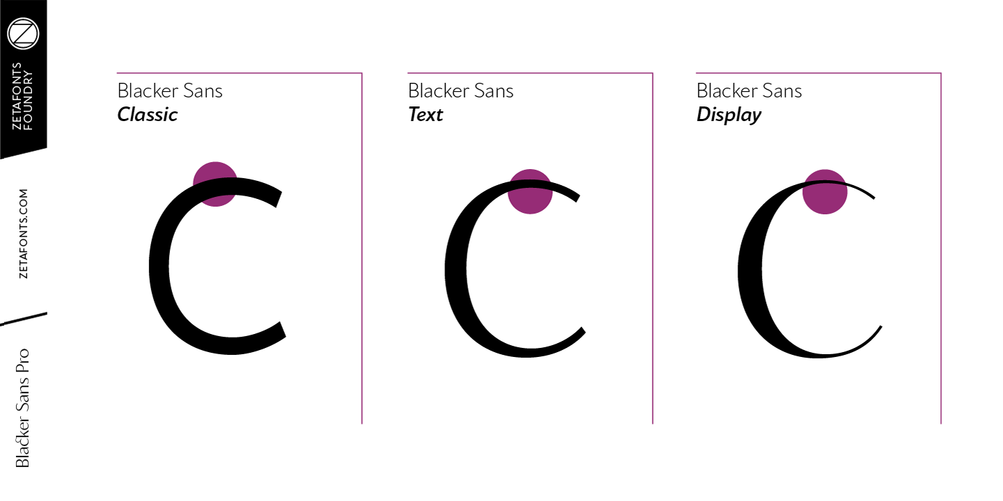 Przykład czcionki Blacker Sans Display Medium Italic